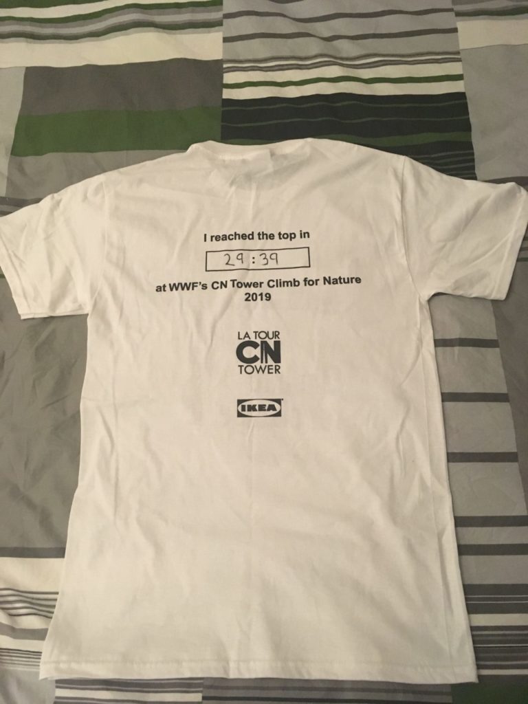 T-shirt from WWF for CN Tower