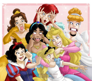 Disney Princess Group Photo Shot by Brianna Cherry Garcia of Deviantart