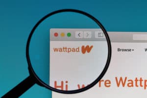 wattpad viewed through a magnifying glass