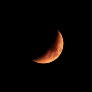 moon undergoing lunar eclipse